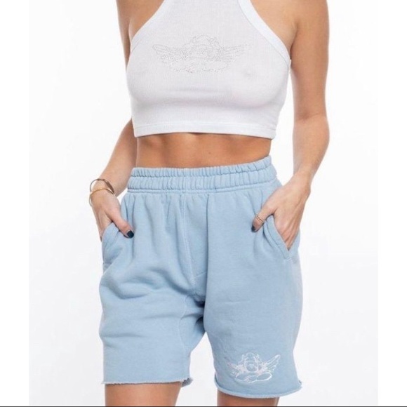 Boys Lie Pants - boys lie v3 blue shorts